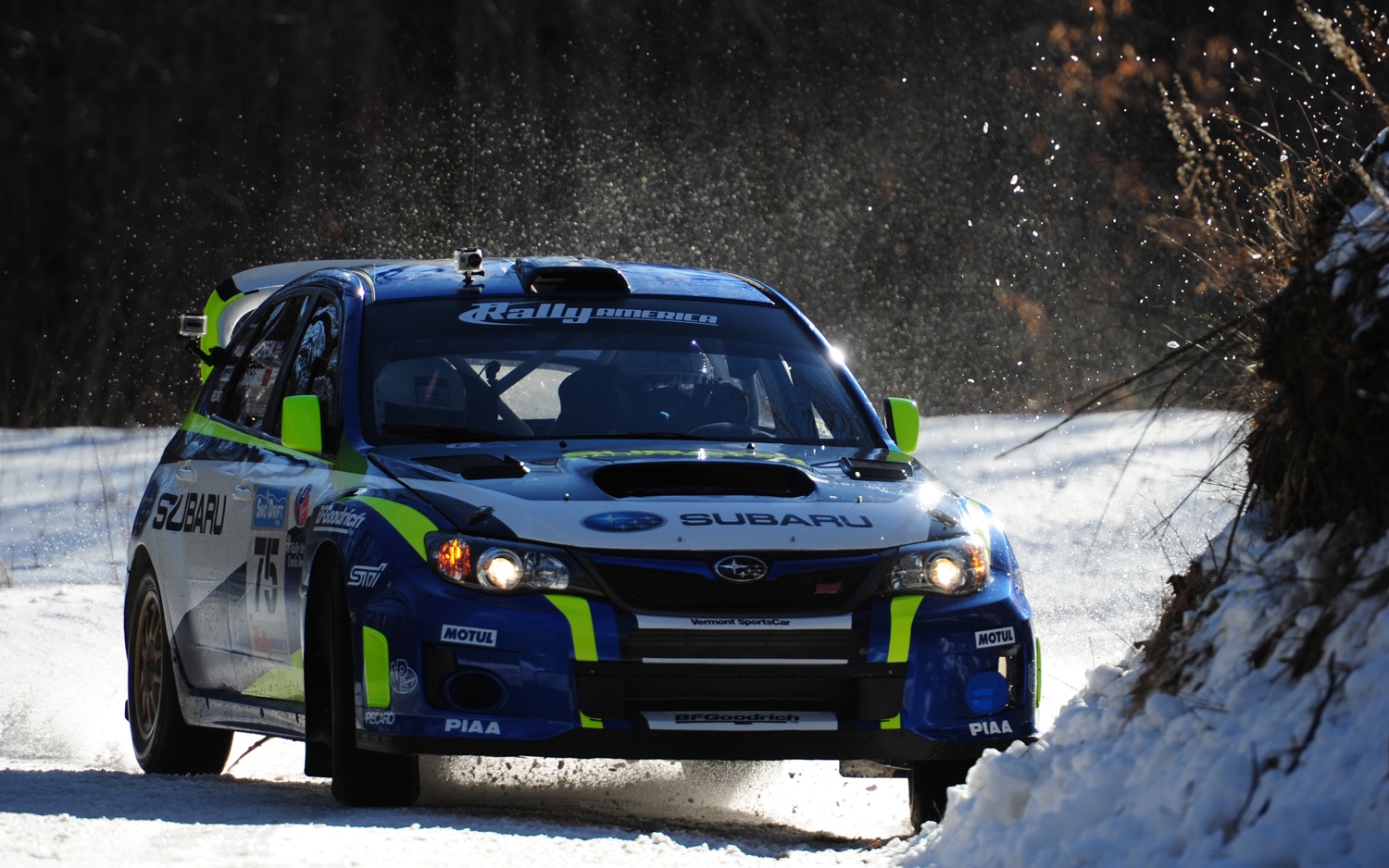 Subaru’s David Higgins Takes Home The Win at Sno Drift Rally