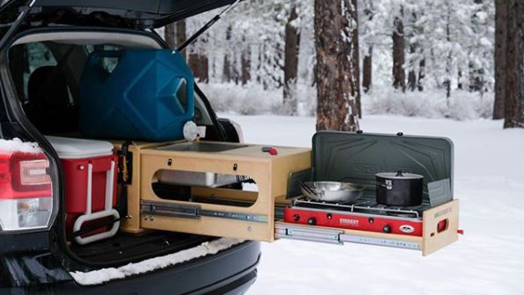 This Snazzy Little Camping Kitchen Fits In The Back Of Your Car Or Suv